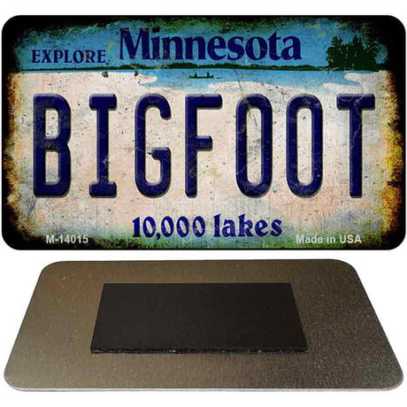 Bigfoot Minnesota Novelty Metal Magnet