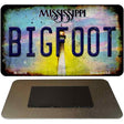 Bigfoot Mississippi Novelty Metal Magnet