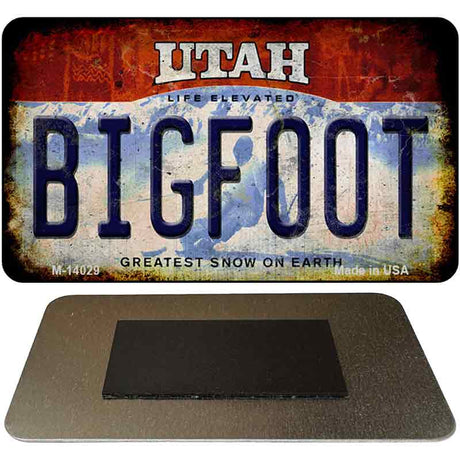 Bigfoot Utah Novelty Metal Magnet