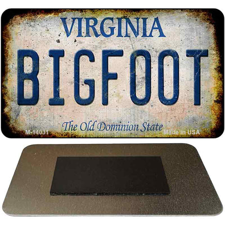 Bigfoot Virginia Novelty Metal Magnet