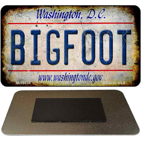 Bigfoot Washington DC Novelty Metal Magnet