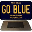 Go Blue Michigan Blue Novelty Metal Magnet