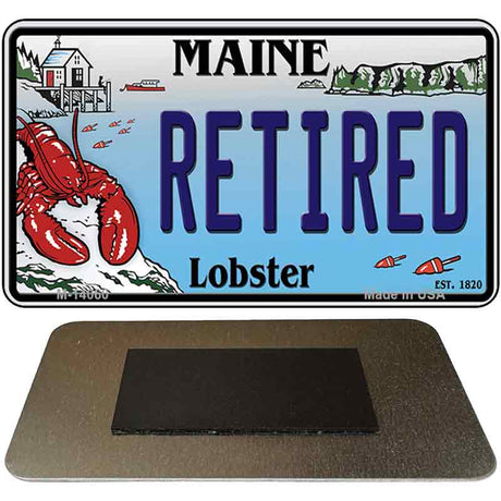 Retired Maine Lobster Novelty Metal Magnet