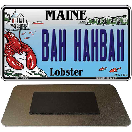 Bah Hahbah Maine Lobster Novelty Metal Magnet