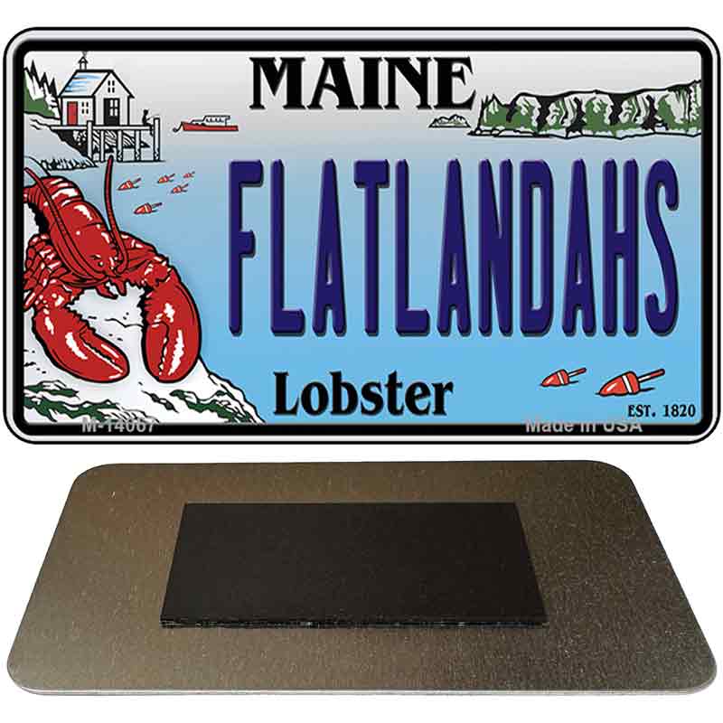 Flatlands Maine Lobster Novelty Metal Magnet