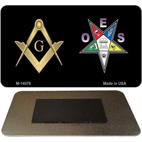 Free Mason OES Novelty Metal Magnet