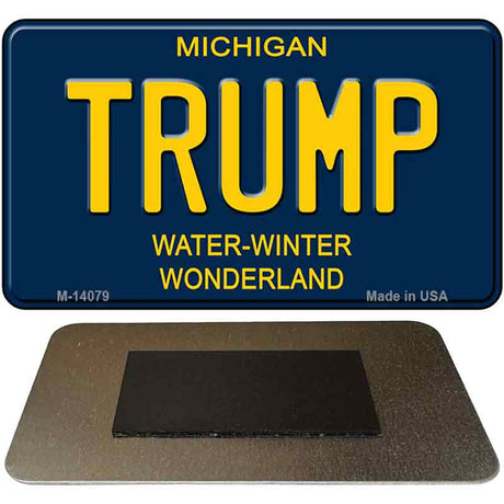 Trump Michigan Blue Novelty Magnet