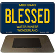 Blessed Michigan Blue Novelty Magnet