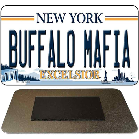 Buffalo Mafia New York Excelsior Novelty Metal Magnet