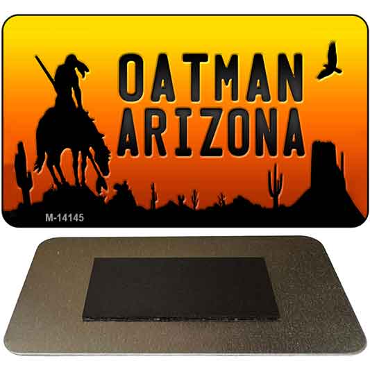 Oatman End Of Trail Arizona Scenic Background Novelty Metal Magnet