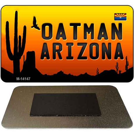 Oatman Flag Arizona Scenic Background Novelty Metal Magnet