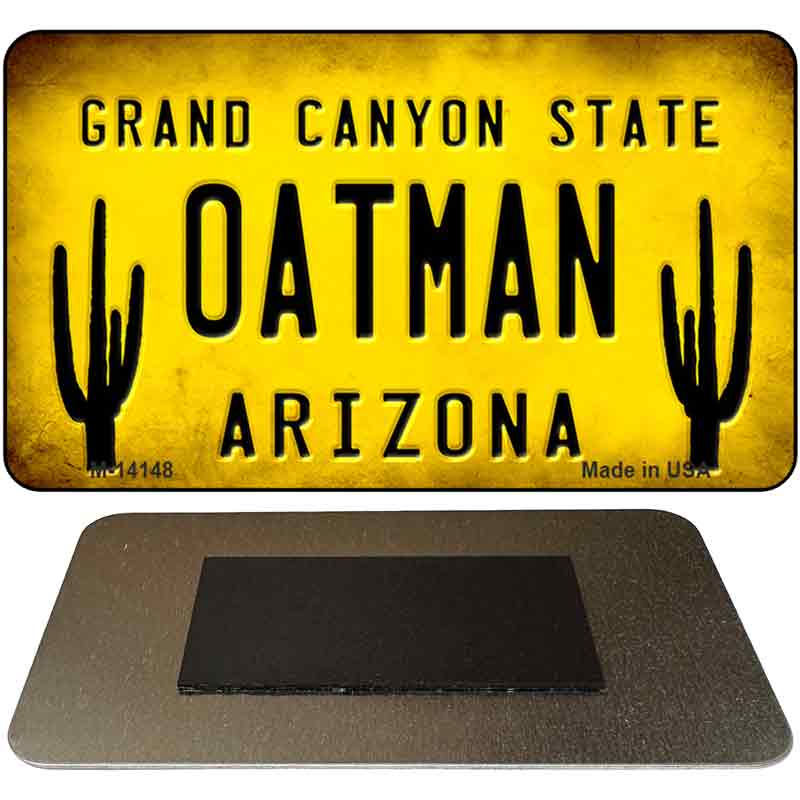 Arizona Oatman Yellow Novelty Metal Magnet