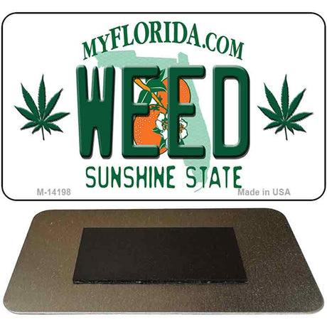 Weed Florida Novelty Metal Magnet