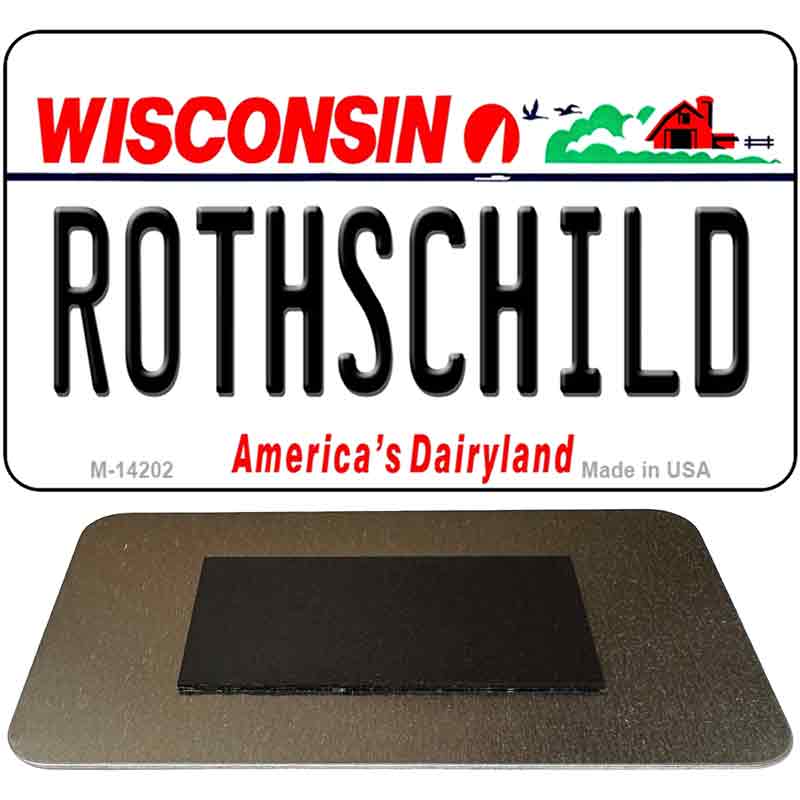 Rothschild Wisconsin Novelty Metal Magnet