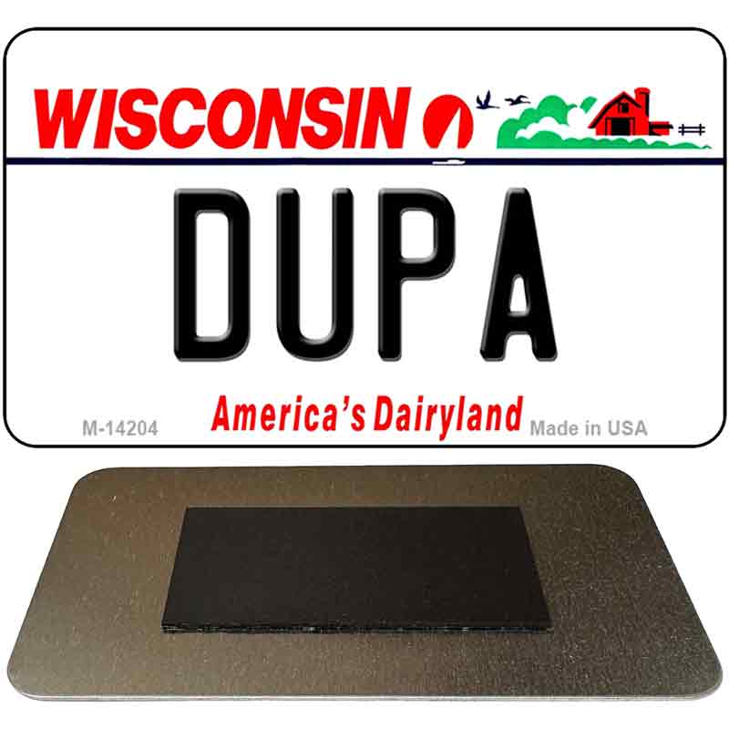 Dupa Wisconsin Novelty Metal Magnet