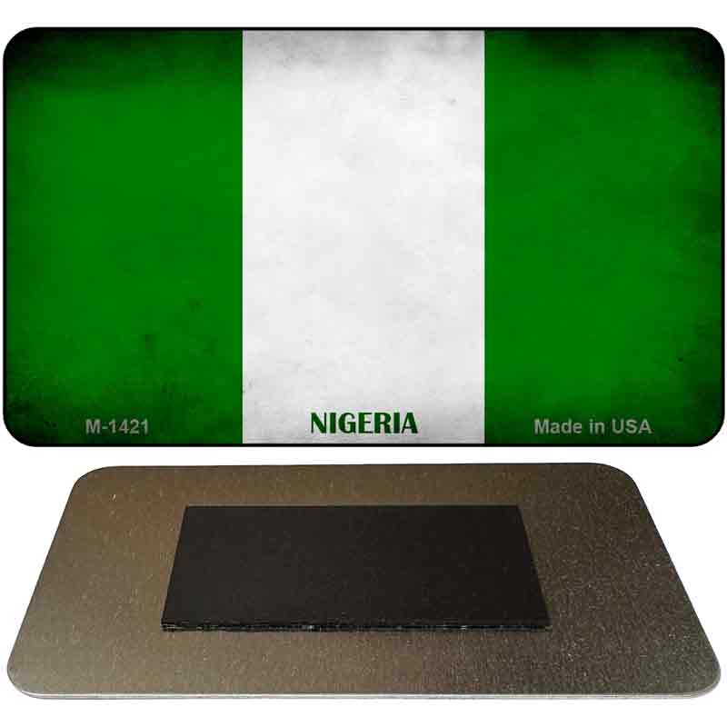 Nigeria Flag Novelty Metal Magnet M-1421