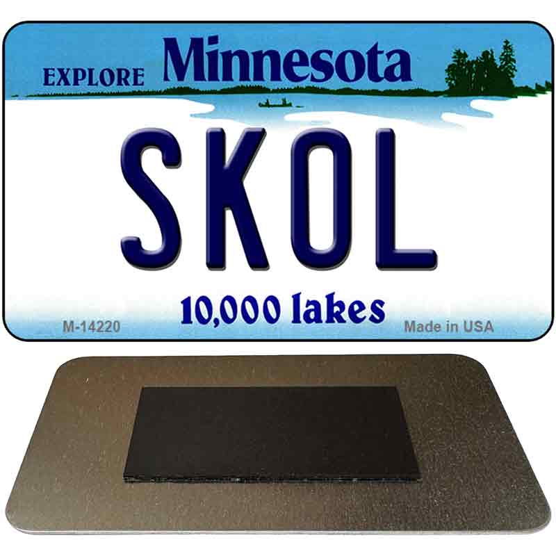 Skol Minnesota Novelty Metal Magnet