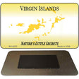 Virgin Islands Blank Novelty Metal Magnet