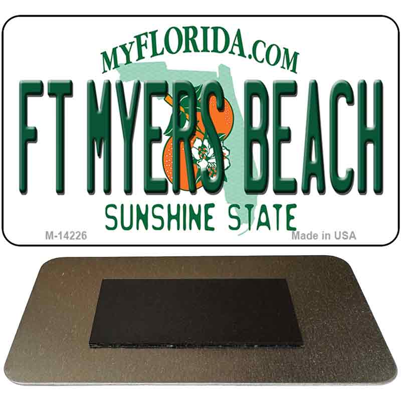 Florida FT Myers Beach Novelty Metal Magnet