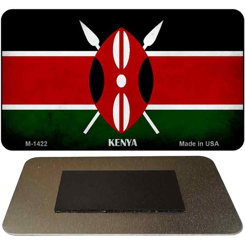 Kenya Flag Novelty Metal Magnet M-1422