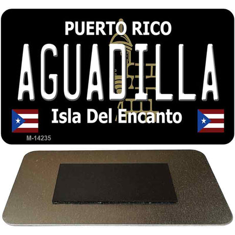 Aguadilla Puerto Rico Black Novelty Metal Magnet