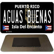 Aguas Buenas Puerto Rico Black Novelty Metal Magnet