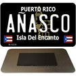 Anasco Puerto Rico Black Novelty Metal Magnet