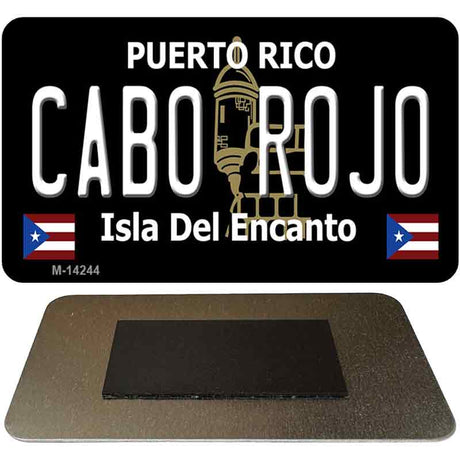 Cabo Rojo Puerto Rico Black Novelty Metal Magnet