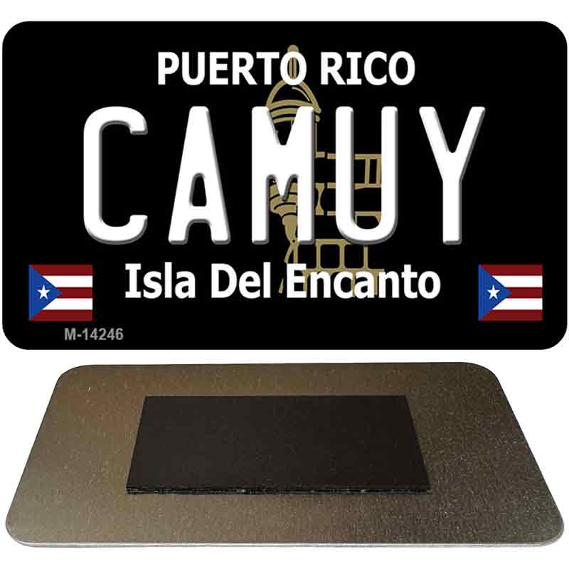 Camuy Puerto Rico Black Novelty Metal Magnet