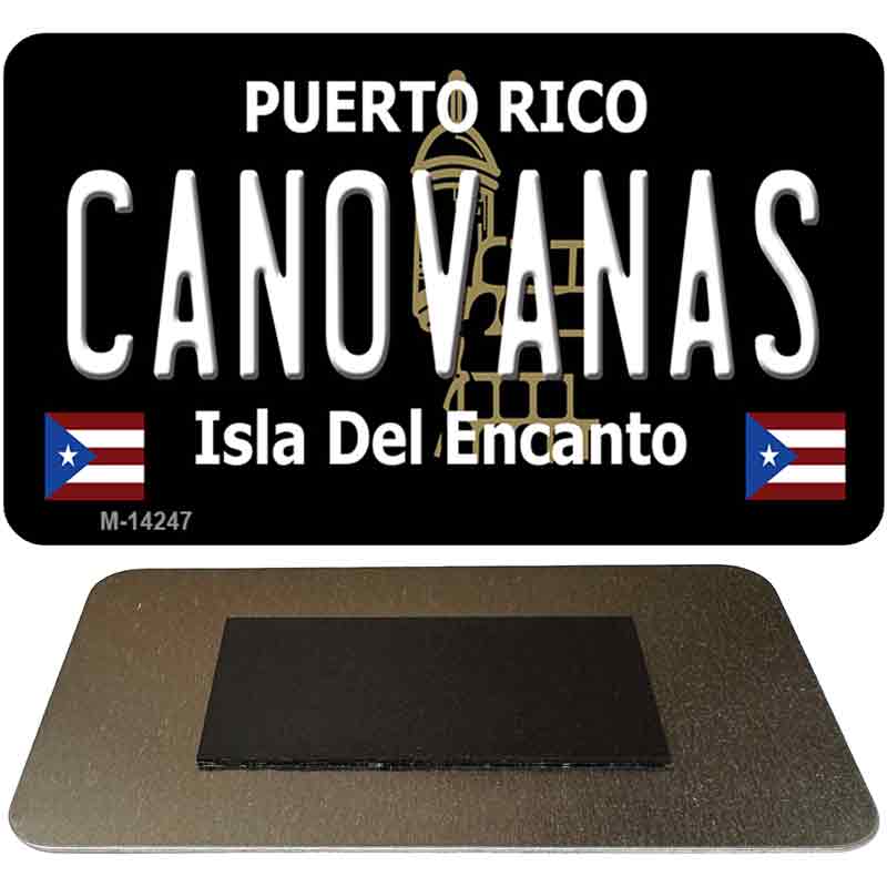 Canovanas Puerto Rico Black Novelty Metal Magnet