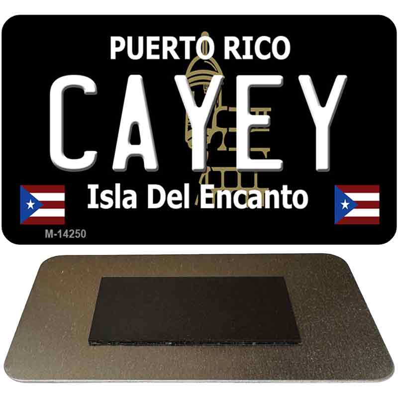 Cayey Puerto Rico Black Novelty Metal Magnet