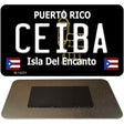 Ceiba Puerto Rico Black Novelty Metal Magnet