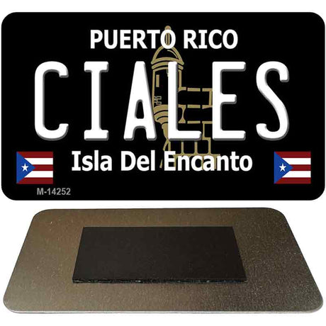 Ciales Puerto Rico Black Novelty Metal Magnet