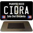 Cidra Puerto Rico Black Novelty Metal Magnet