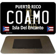 Coamo Puerto Rico Black Novelty Metal Magnet