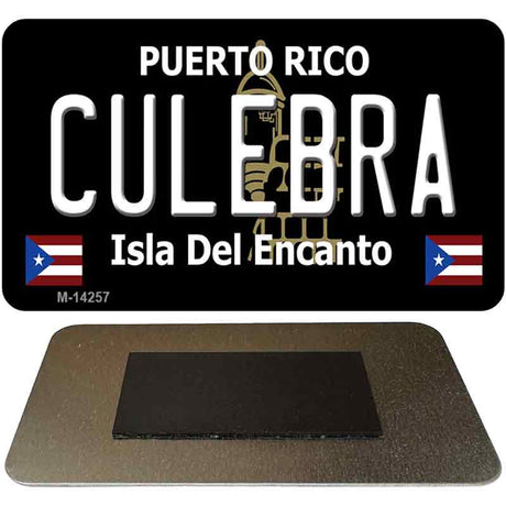 Culebra Puerto Rico Black Novelty Metal Magnet