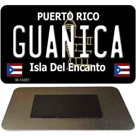 Guanica Puerto Rico Black Novelty Metal Magnet