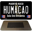 Humacao Puerto Rico Black Novelty Metal Magnet