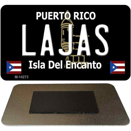 Lajas Puerto Rico Black Novelty Metal Magnet