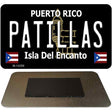 Patillas Puerto Rico Black Novelty Metal Magnet