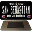 San Sebastian Puerto Rico Black Novelty Metal Magnet