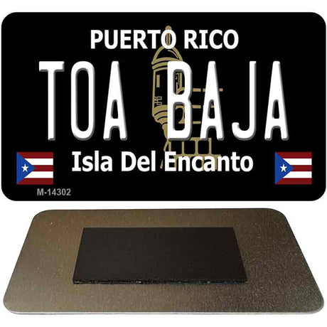 Toa Baja Puerto Rico Black Novelty Metal Magnet