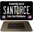 Santurce Puerto Rico Black Novelty Metal Magnet