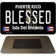 Blessed Puerto Rico Black Novelty Metal Magnet