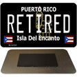 Retired Puerto Rico Black Novelty Metal Magnet