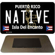 Native Puerto Rico Black Novelty Metal Magnet