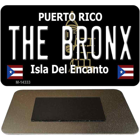 The Bronx Puerto Rico Black Novelty Metal Magnet