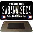 Sabana Seca Puerto Rico Black Novelty Metal Magnet