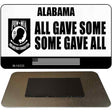 Alabama POW MIA Some Gave All Novelty Metal Magnet