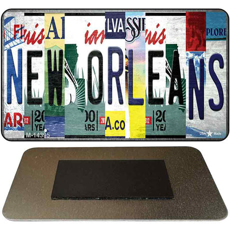 New Orleans License Plate Art Novelty Metal Magnet